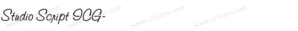 Studio Script ICG字体转换